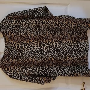Animal Print Blouse. EUC